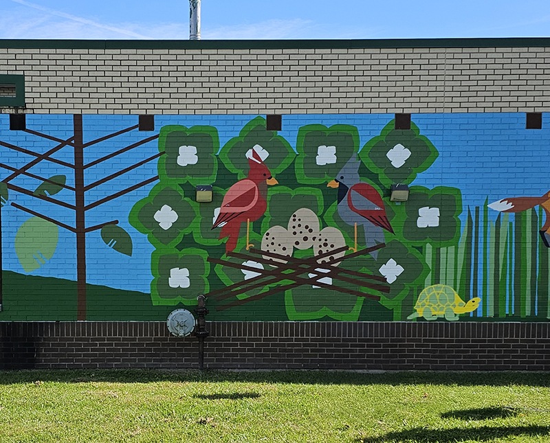 Alphabet mural
